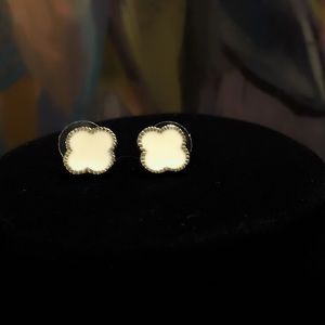 Nordstrom Jewelry - White & silver clover enamel post back earrings Nordstrom Jewelry - White & silver clover enamel post back earrings